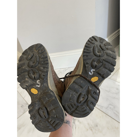 Vasque Womens Brown Leather Goretex Mid Rise Leather Hiking Boot Waterproof Sz 6 - Picture 8 of 9